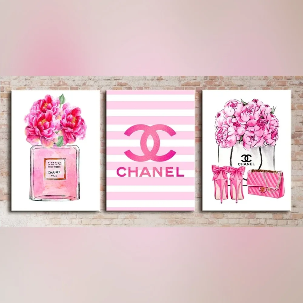 CHANEL | Wall Decor | Chanel Three Piece 8 2x11 Wall Art | Poshmark